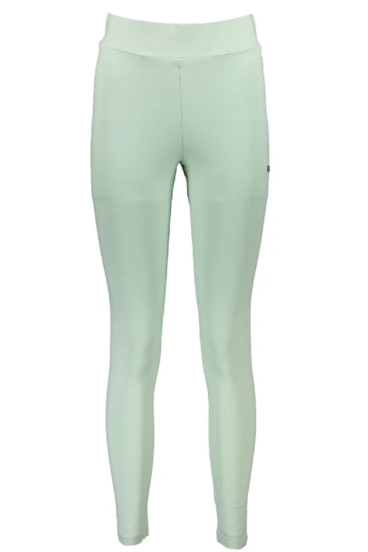 Green Cotton Women Legging Stylish Faux Leather Leggings