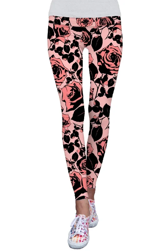 Flirty Girl Lucy Floral Printed Performance Leggings - Women