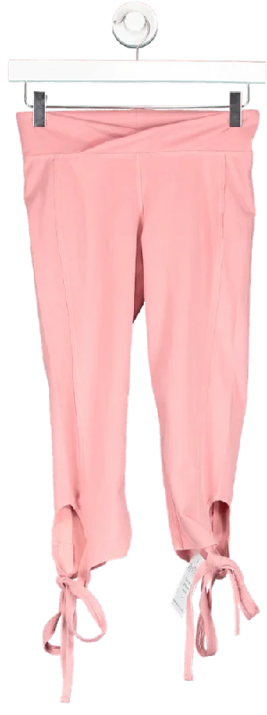 Free People Pink Crop Tie Legging UK XS