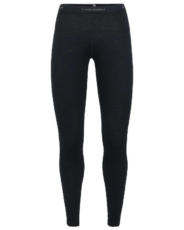 Icebreaker Womens Merino 200 Oasis Thermal Leggings Cozy Ribbed Leggings