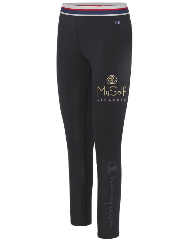 Champion Elastic Band Exercise Leggings Trendy Polka Dot Leggings
