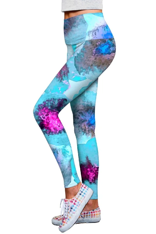 Medusa Lucy Blue Print Performance Eco Leggings - Women