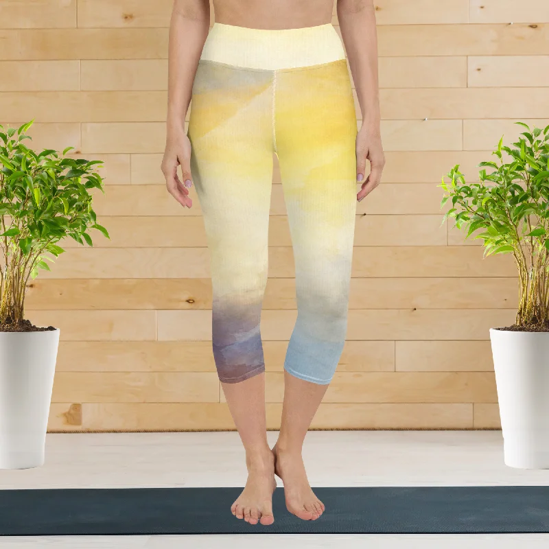 Multi Colors Yoga Capri Leggings | Exercise Capri Leggings, lioness-love