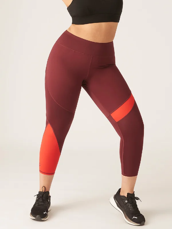 Puma X Modibodi 7/8 Active Legging Moderate-Heavy Aubergine/Burnt red Trendy High-Compression Leggings Puma X Modibodi 7/8 Active Legging Moderate-Heavy Aubergine/Burnt red Trendy High-Compression Leggings