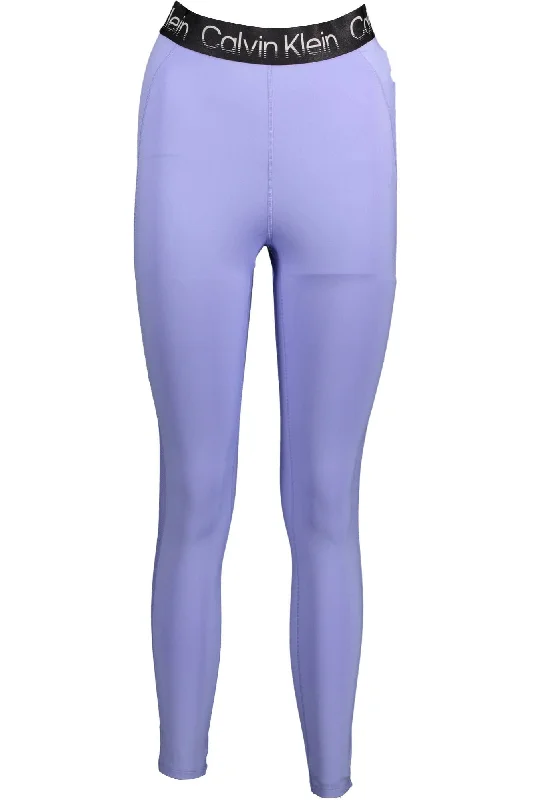 Purple Cotton Women Legging Comfortable Compression Leggings