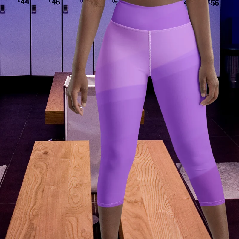 Purple Haze Yoga Capri Leggings | Exercise Leggings, lioness-love