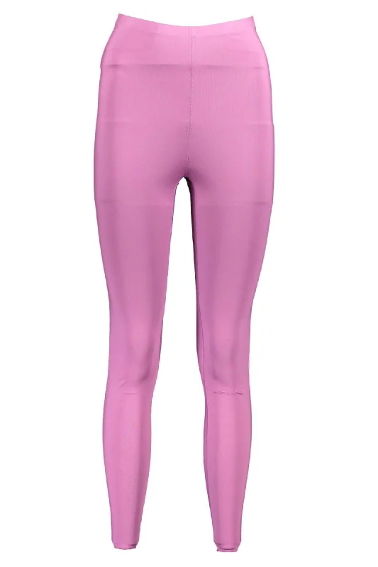 Purple Polyester Women Legging Cozy Cotton Leggings