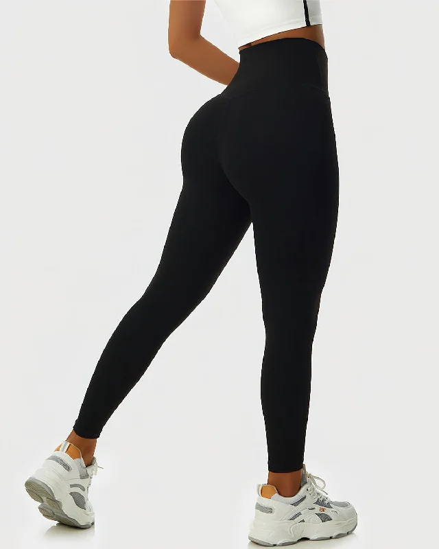 React Lesly Seamless Legging - Black Comfortable Running Leggings