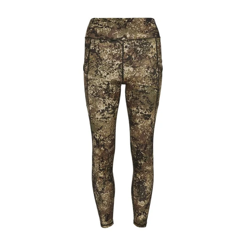 Ridgeline Infinity Ladies Leggings - Dirt Camo Fashionable Printed Leggings