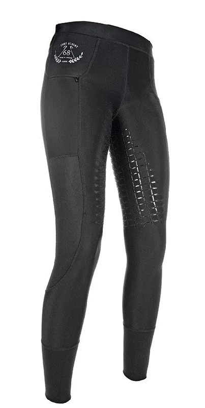 Riding Leggings Mesh with Full Silicone Seat Stylish Stretch Print Leggings