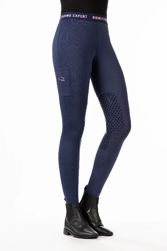 Riding Leggings Wien Style Silicone Knee Patch Stylish Athletic Wear Leggings