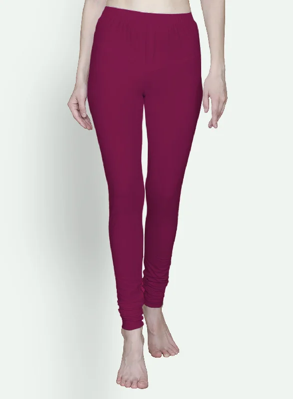 T.T. Women Solid Chudidar Cotton Lycra Cool Leggings -Bright Rane Casual Sporty Leggings T.T. Women Solid Chudidar Cotton Lycra Cool Leggings -Bright Rane Casual Sporty Leggings