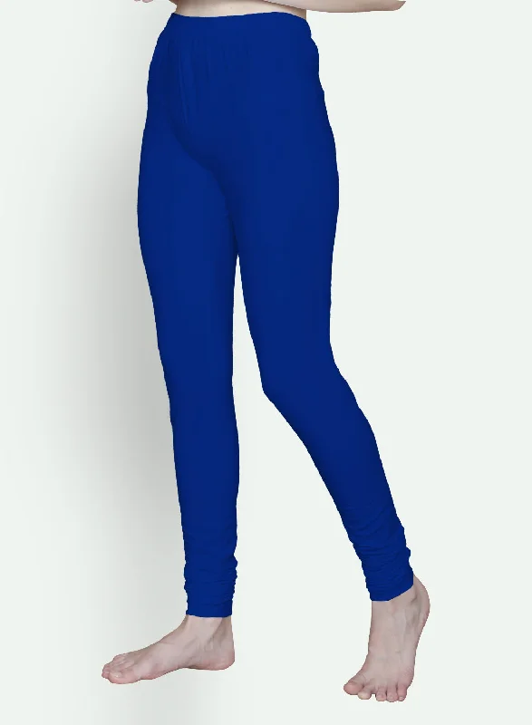 T.T. Women Solid Chudidar Cotton Lycra Cool Leggings -Indigo Fashionable Lacy Detail Leggings T.T. Women Solid Chudidar Cotton Lycra Cool Leggings -Indigo Fashionable Lacy Detail Leggings