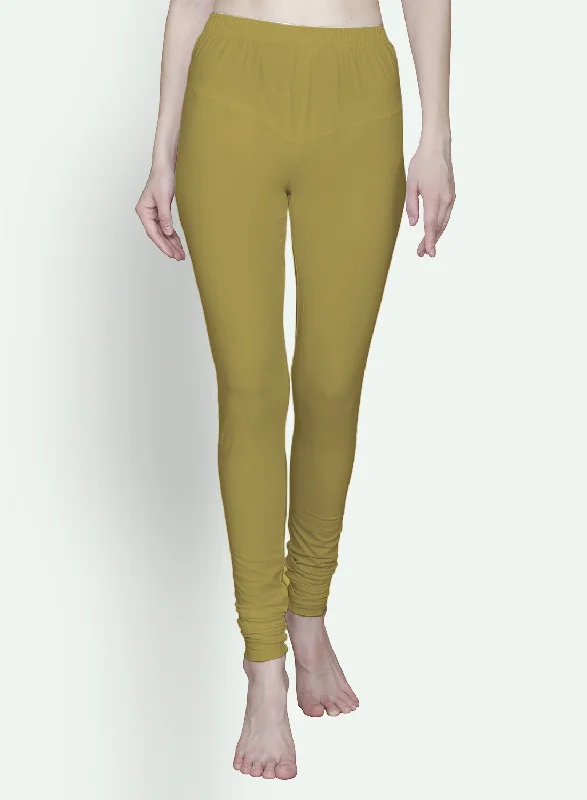 T.T. Women Solid Chudidar Cotton Lycra Cool Leggings -Khaki Casual Slim-Fit Leggings T.T. Women Solid Chudidar Cotton Lycra Cool Leggings -Khaki Casual Slim-Fit Leggings