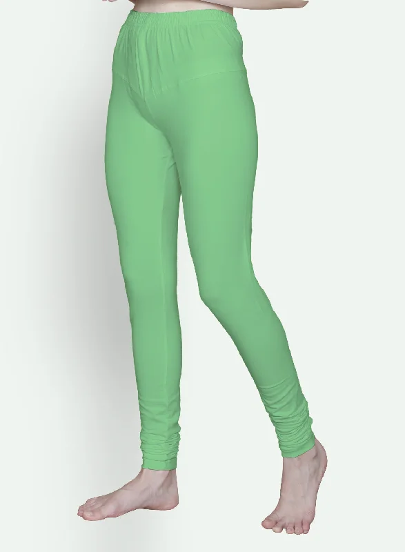T.T. Women Solid Chudidar Cotton Lycra Cool Leggings -Pista Green Fashionable Seamless Leggings T.T. Women Solid Chudidar Cotton Lycra Cool Leggings -Pista Green Fashionable Seamless Leggings