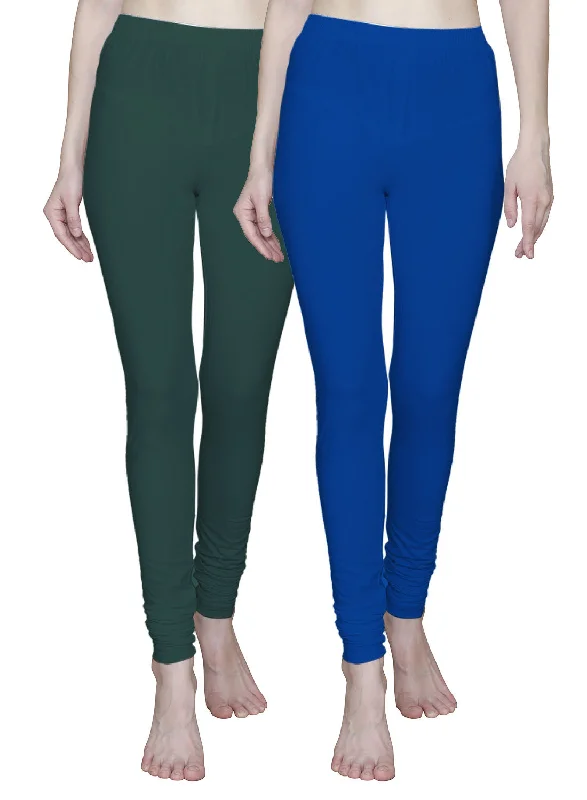 T.T. Women Solid Chudidar Cotton Lycra Cool Leggings -INK BLUE - MILITARY GREEN( Free Size) Fashionable Floral Active Leggings T.T. Women Solid Chudidar Cotton Lycra Cool Leggings -INK BLUE - MILITARY GREEN( Free Size) Fashionable Floral Active Leggings