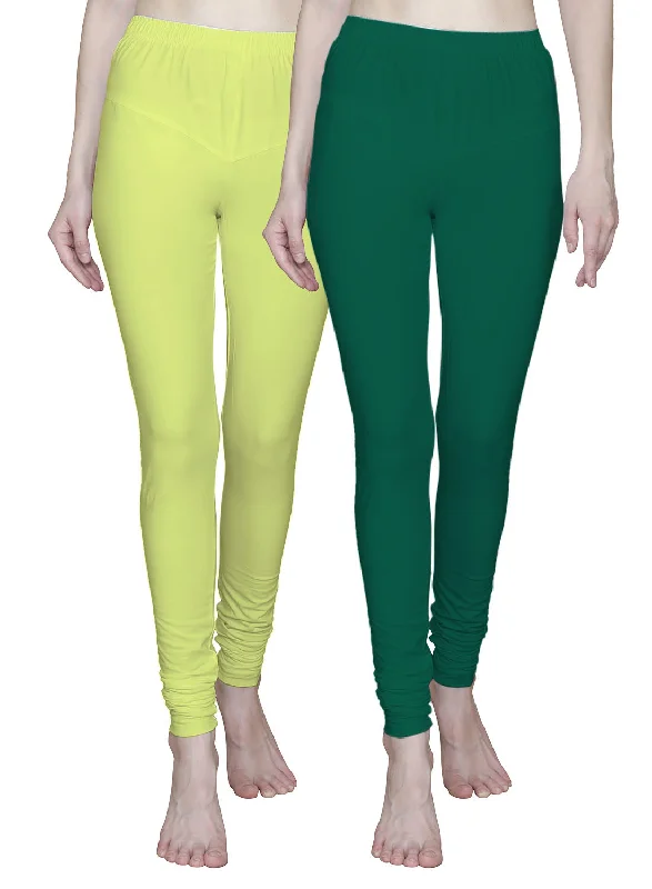 T.T. Women Solid Chudidar Cotton Lycra Cool Leggings -Light Lemon - RAMA GREEN( Free Size) Stylish Stretch Pants Leggings T.T. Women Solid Chudidar Cotton Lycra Cool Leggings -Light Lemon - RAMA GREEN( Free Size) Stylish Stretch Pants Leggings