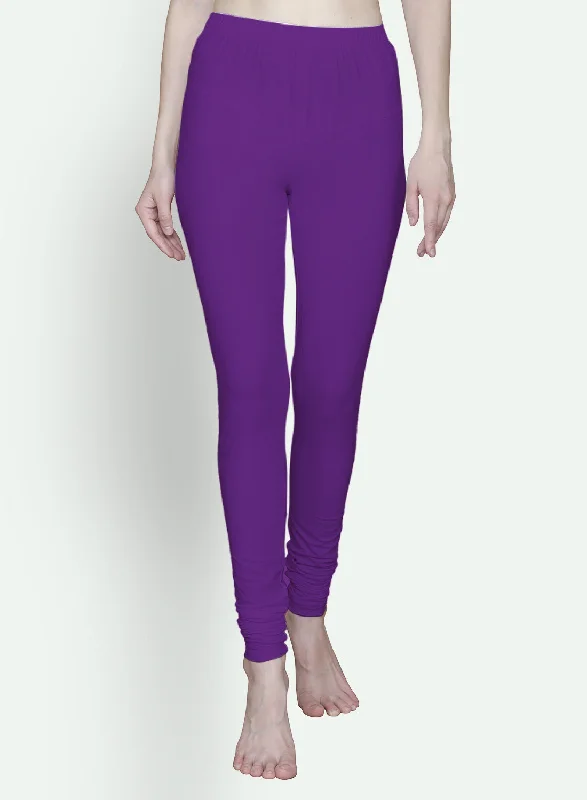 T.T. Women Solid Chudidar Cotton Lycra Cool Leggings -Wine Cozy Full-Length Workout Leggings T.T. Women Solid Chudidar Cotton Lycra Cool Leggings -Wine Cozy Full-Length Workout Leggings