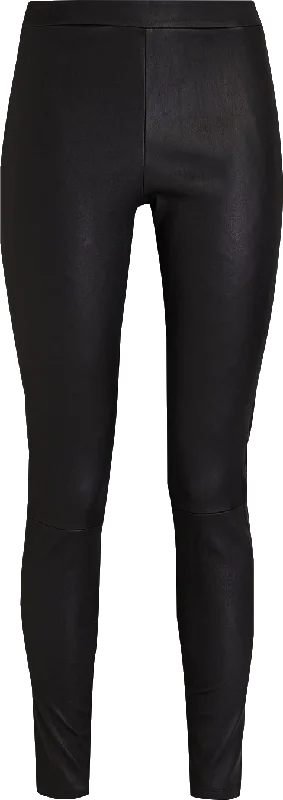 Theory Black Lamb Stretch Leather Leggings Us4 UK 8