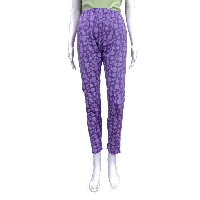 T.T. Women Designer Leggings purple Trendy Colorblock Print Leggings