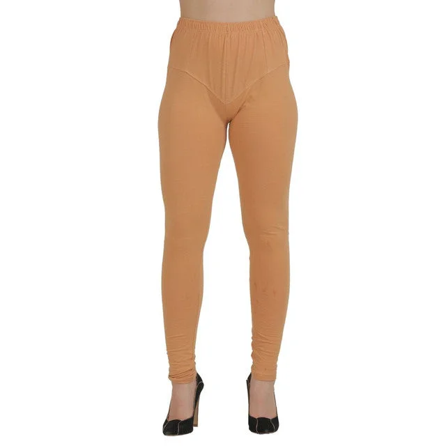 T.T. Women Churidar Leggings Brown Stylish Capri Leggings