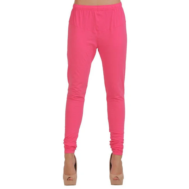 T.T. Women Churidar Leggings Fushia Trendy Sporty Compression Leggings