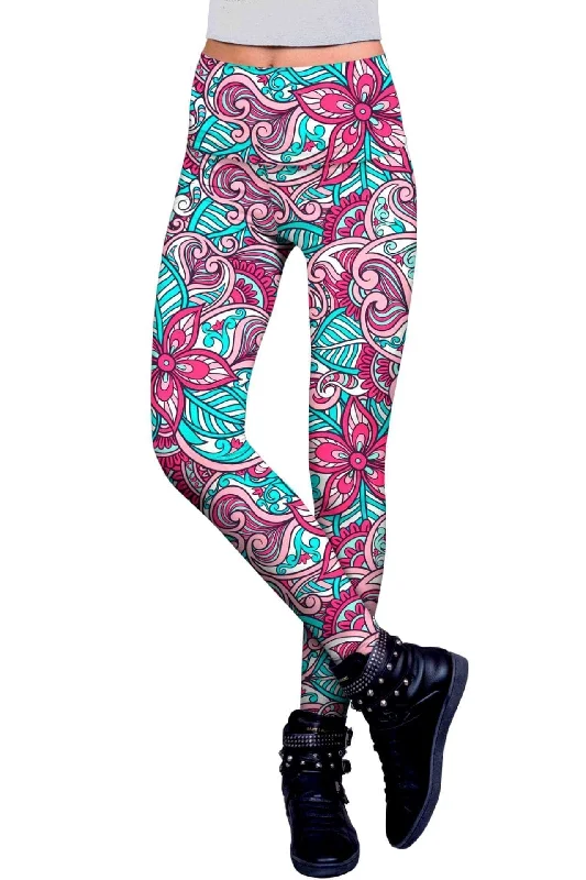 Under The Sea Lucy Printed Performance Leggings - Women