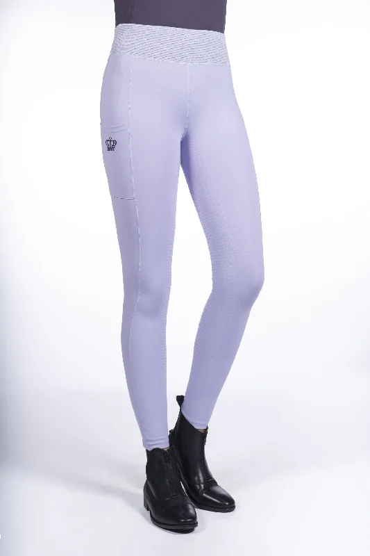 Women´s Riding Leggings Lavender Bay with Silicone Full Grip Trendy Ombre Effect Leggings