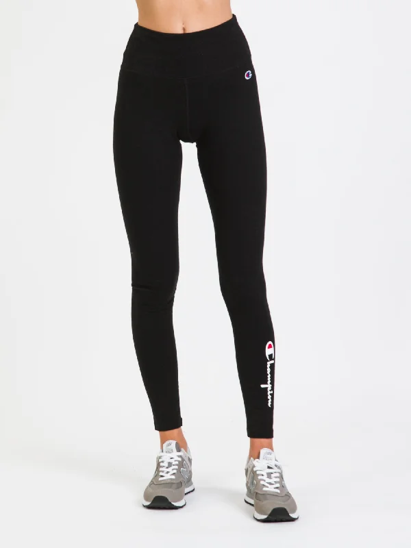 CHAMPION 1 LEG GRAPHIC EVERYDAY LEGGING - CLEARANCE Comfortable Bootcut Workout Leggings