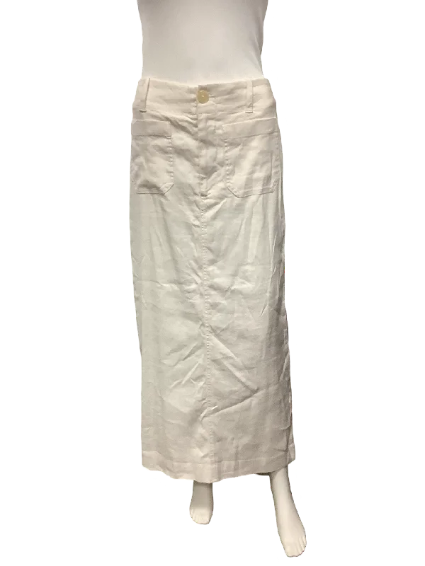 Anthropologie Mauve Maxi Skirt Linen Neutral Size: S wool skirt breathable