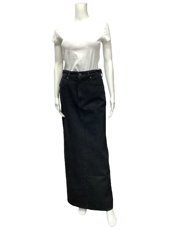 Mother Snacks Jean Skirt Black Pencil Maxi Black Size: 4/27 lace skirt romantic