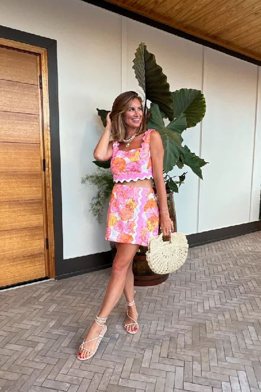 Happy Place Skirt denim skirt trendy