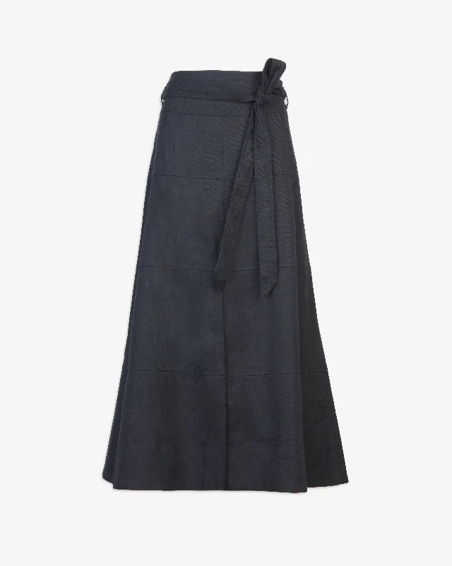 Linen Hudson Skirt linen skirt breathable