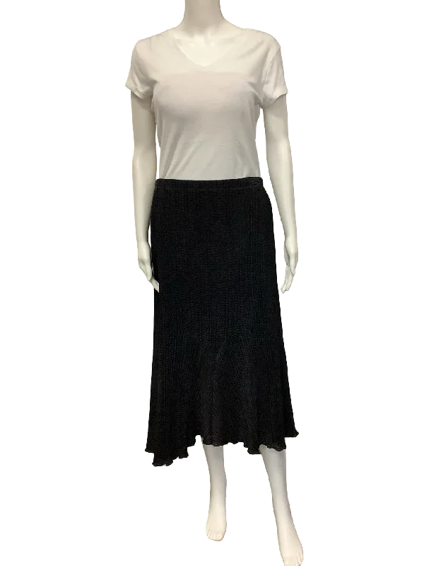 Joseph Ribkoff Skirt Black Size: 10 leather skirt bold