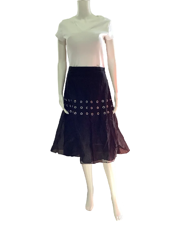 Jupe by Jackie Midi Skirt Black Size: M W/tags summer skirt style