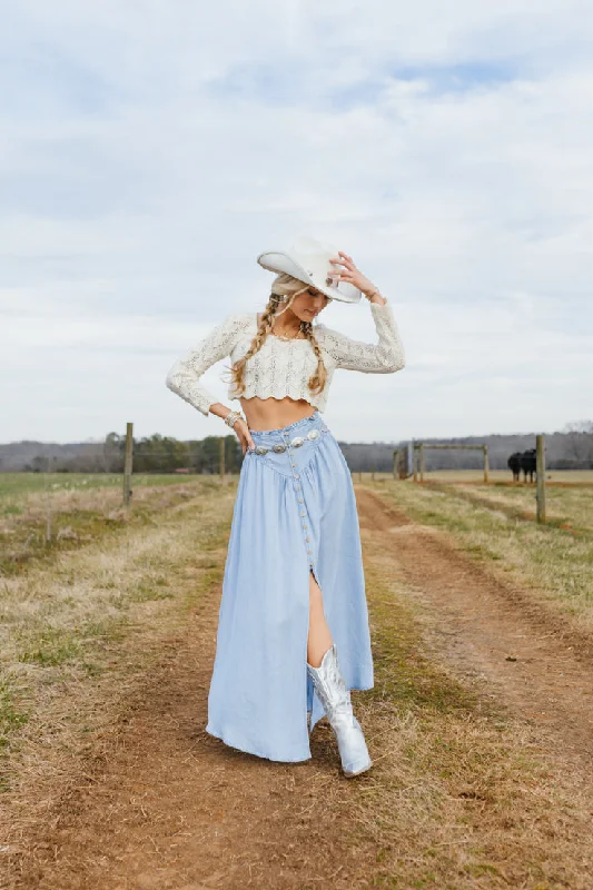 Knox Maxi Skirt linen skirt airy
