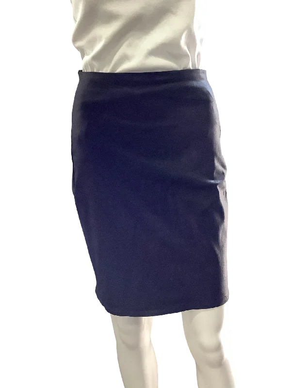 L'agence Skirt Pencil Coated Fabric Black Size: M velvet skirt luxurious