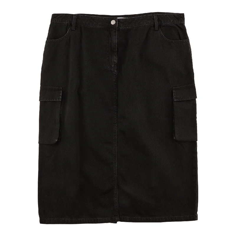 mySTYLE Women's Plus Street Smart Long Cargo Skirt leather skirt bold