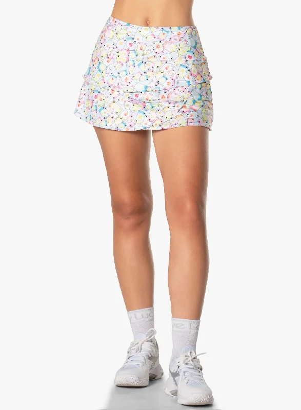 Poker Face Scallop Skirt wool skirt thick