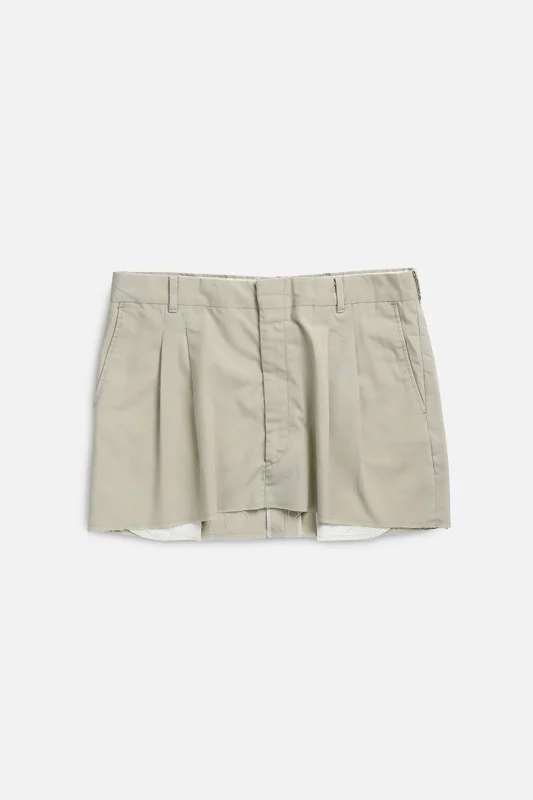 Rework Trouser Skirt - L cashmere skirt soft
