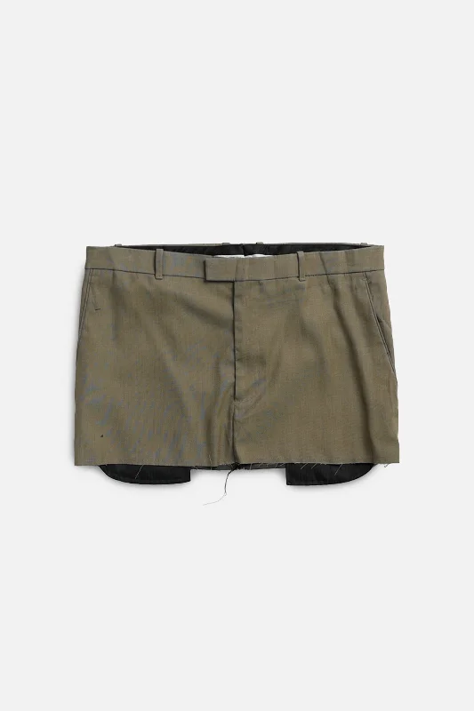 Rework Trouser Skirt - XL silk skirt luxurious