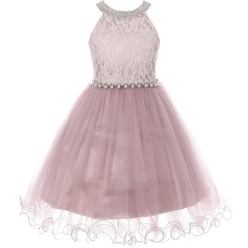 RHINESTONES HALTER NECK LACE BODICE WIRED TULLE SKIRT velvet skirt sumptuous