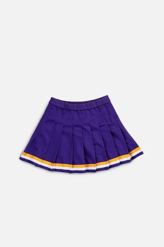 Vintage Pleated Skirt - M elastic waist skirt