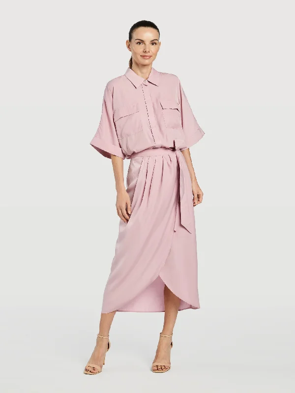 Wrap Skirt high slit skirt