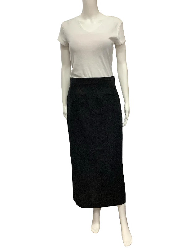 Zara Pencil Skirt Maxi Black Size: S leather skirt refined