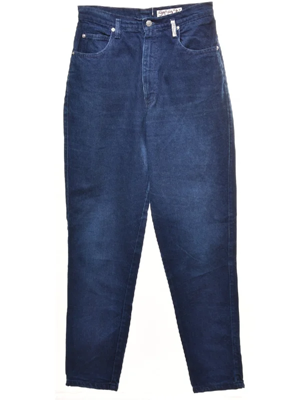 Indigo Tapered Jeans - W28 L32 Comfortable Stretch Fit Jeans