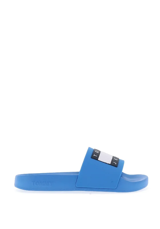 Tommy Jeans Womens Essential Pool Sliders, Blue Casual Distressed Skinny Jeans