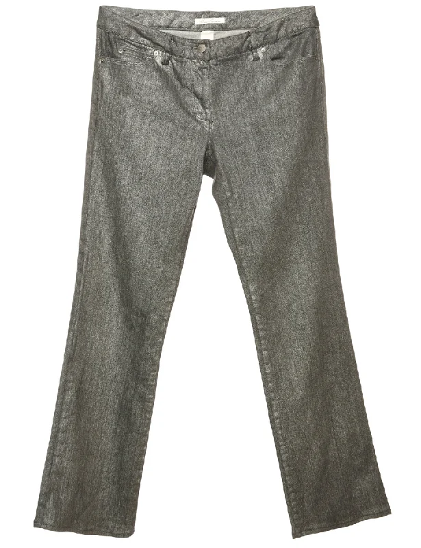 Dark Grey Kenneth Cole Straight Fit Jeans - W32 L32 Fashionable Vintage Wash Jeans