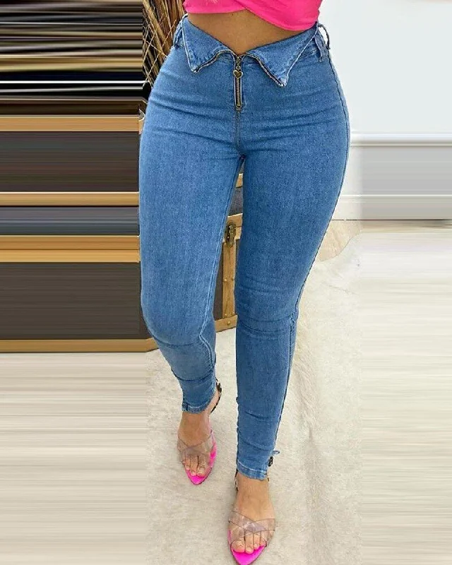 Fashion casual jeans with jeans Fashionable Jeggings Style Jeans