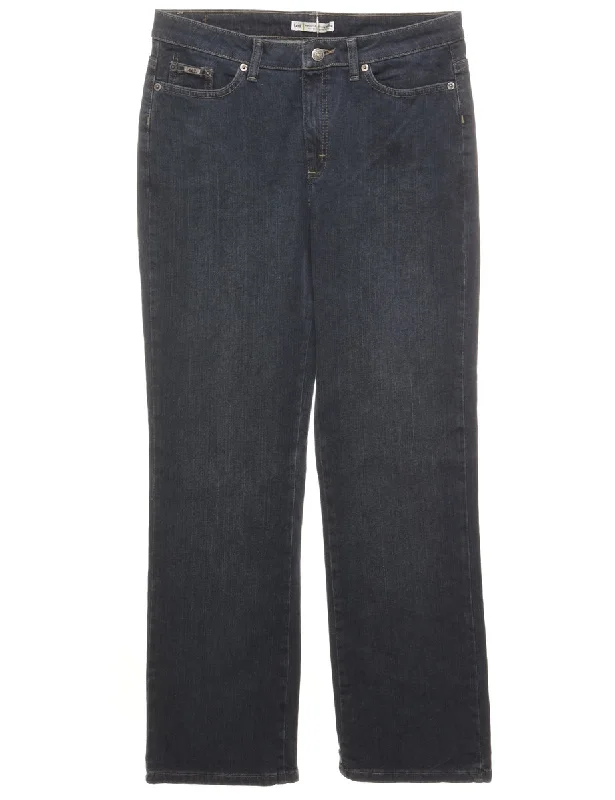 Indigo Lee Jeans - W32 L31 Fashionable Distressed Jeans